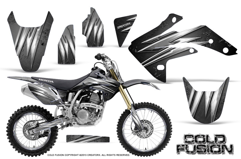 Honda CRF150R 07-10 Graphics Kit Cold Fusion Silver NP Rims